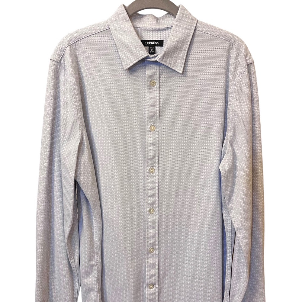 Express | Patterned Stretch Fabric Shirt